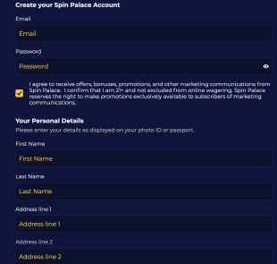 Spin Palace Casino Signup